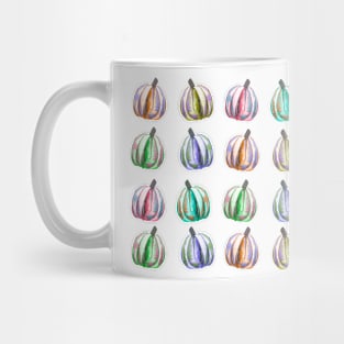 Neon Watercolor Pumpkins Pattern Mug